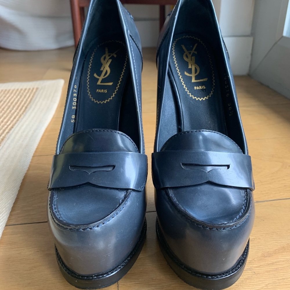 YSL Tribtoo Moccasin Pumps